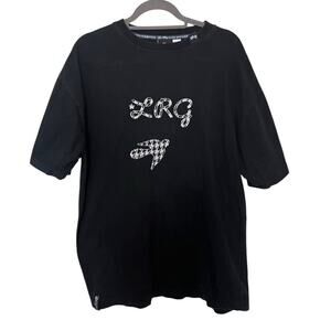 LRG Root People Men’s Embroidered Tshirt Black Size Large